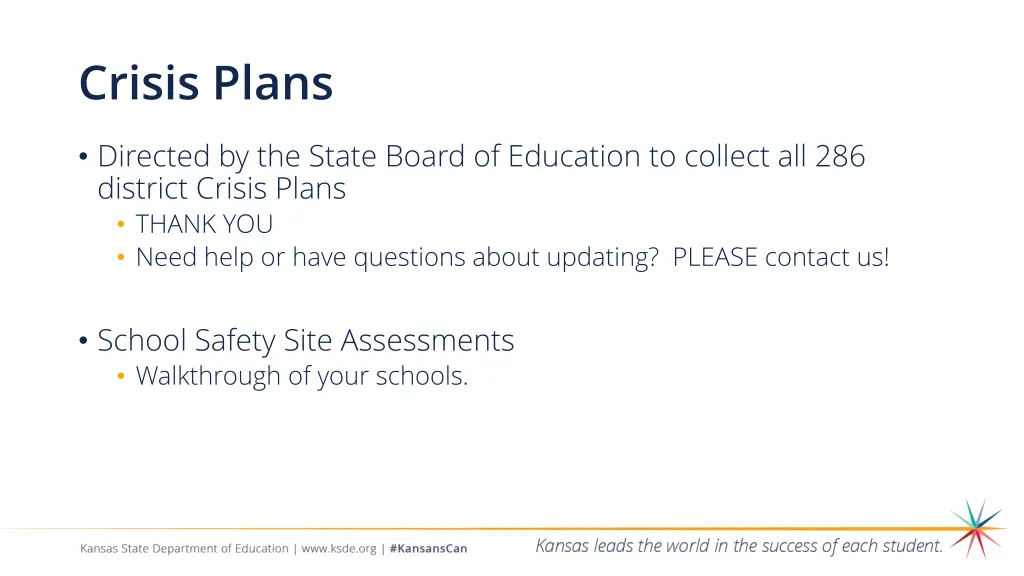 crisis plans