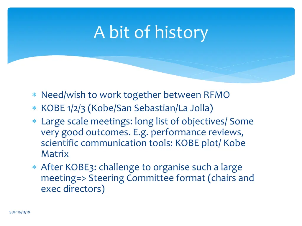 a bit of history