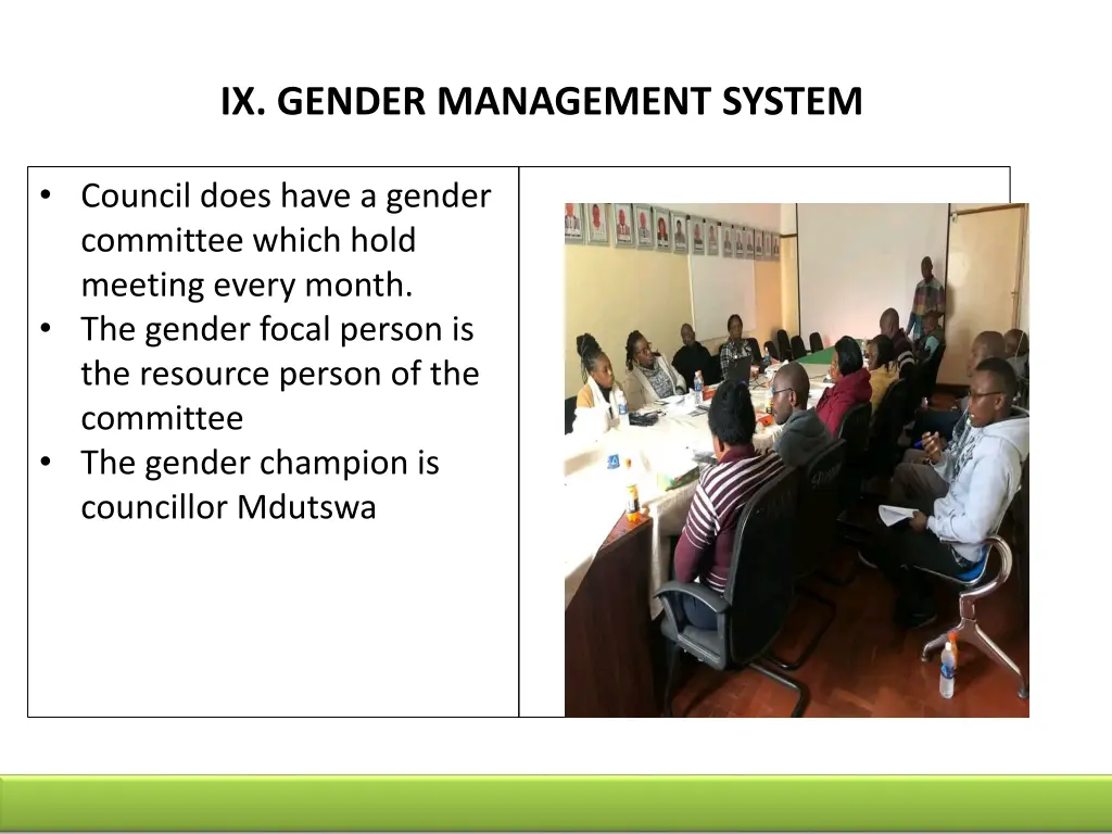 ix gender management system