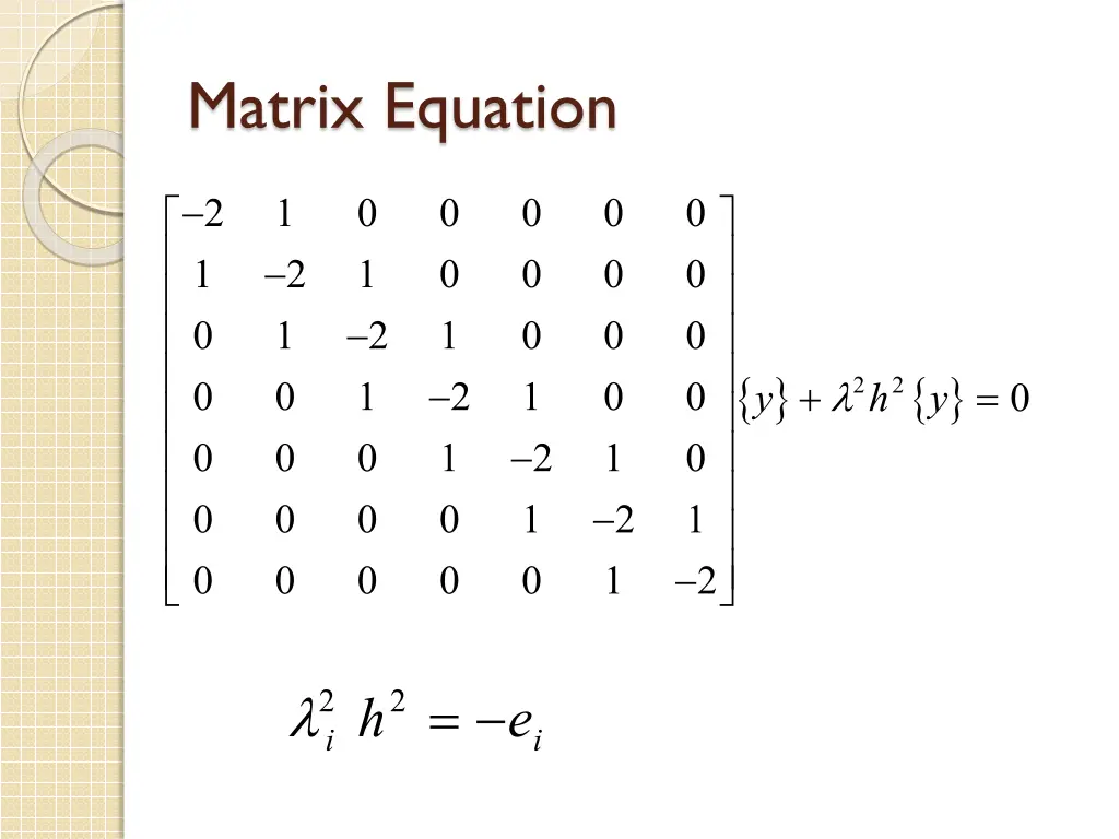 matrix equation