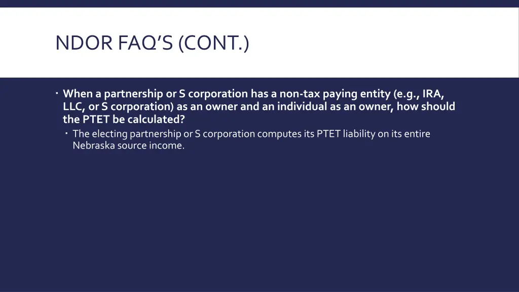 ndor faq s cont 6