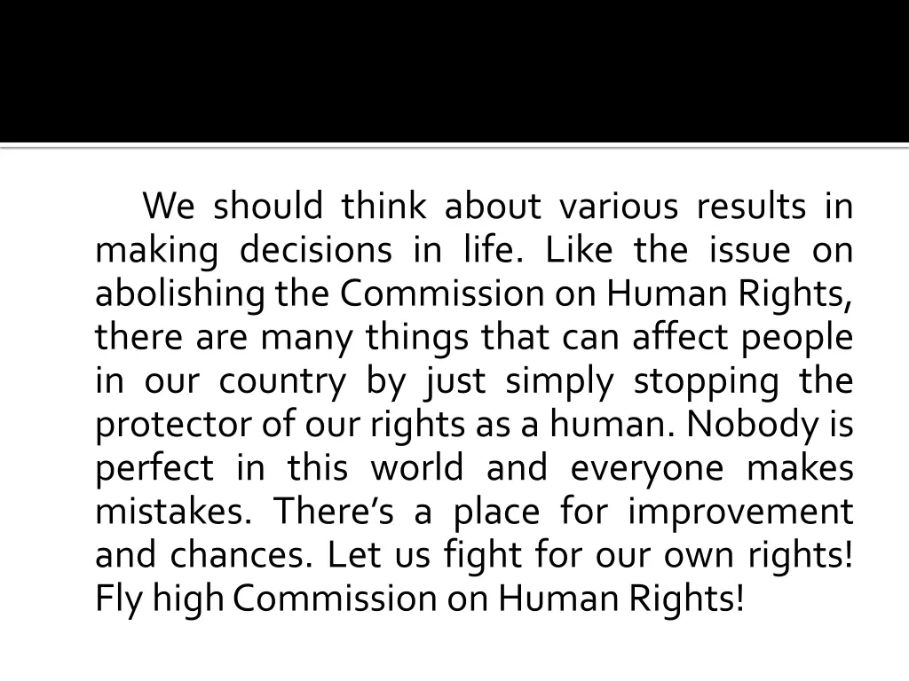 we should think about various results in making