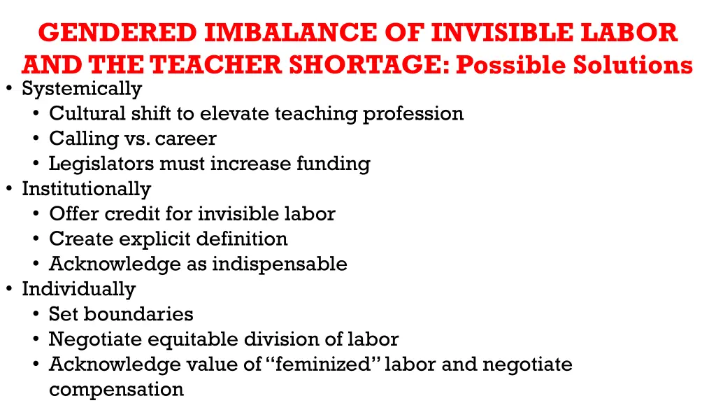gendered imbalance of invisible labor 1