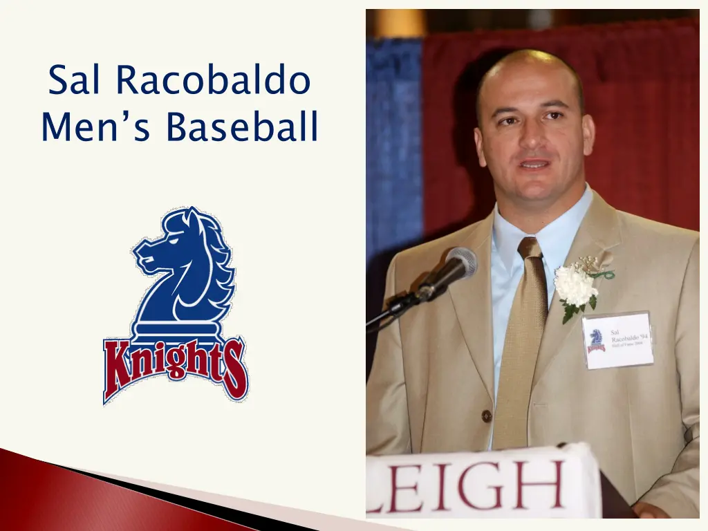 sal racobaldo men s baseball