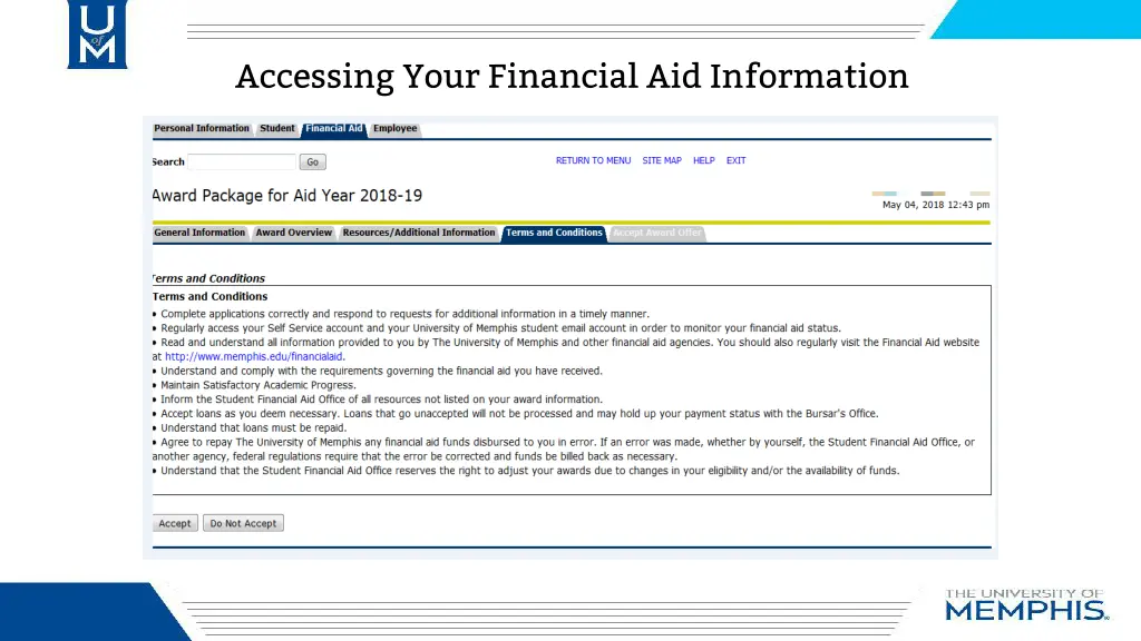 accessing your financial aid information 2