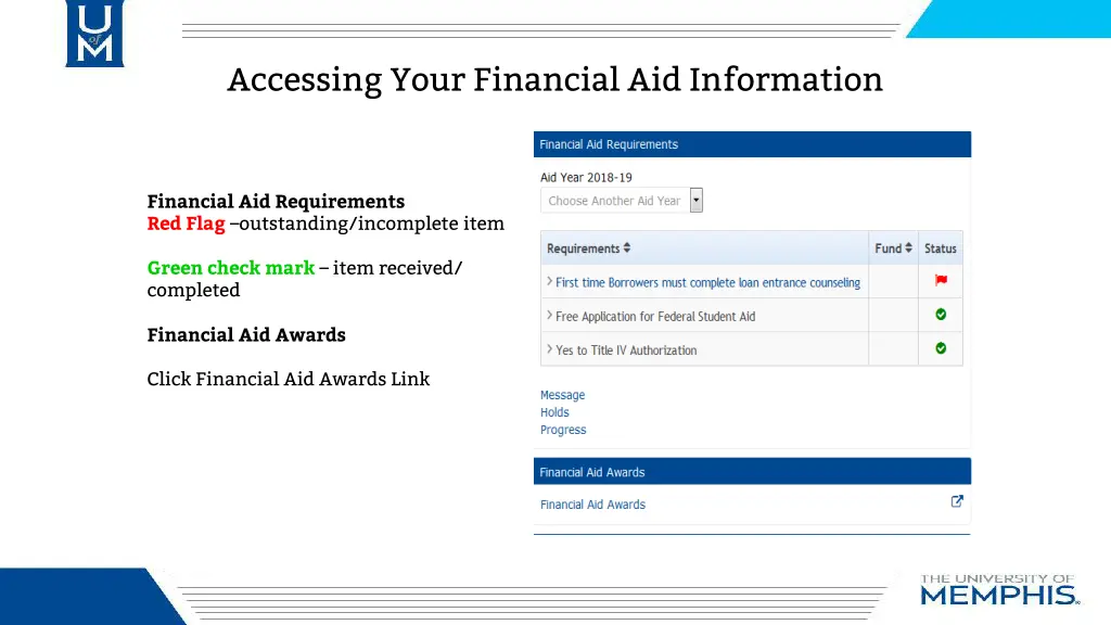 accessing your financial aid information