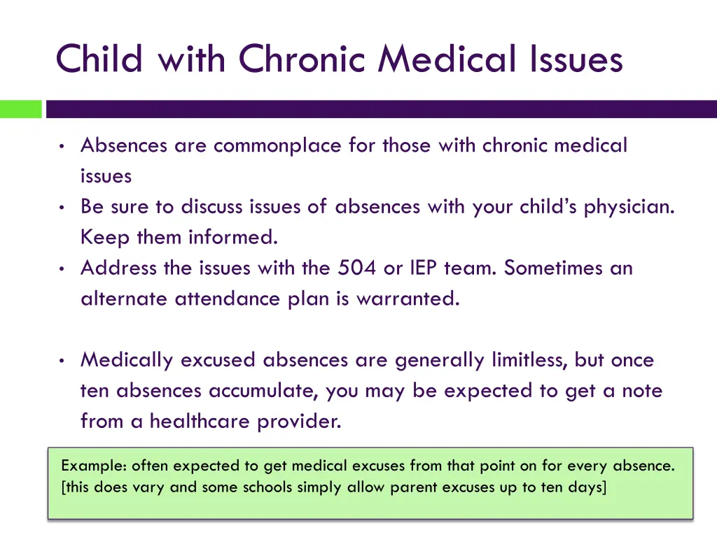 child with chronic medical issues