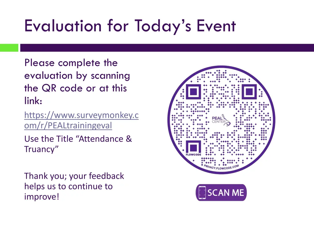 evaluation for today s event