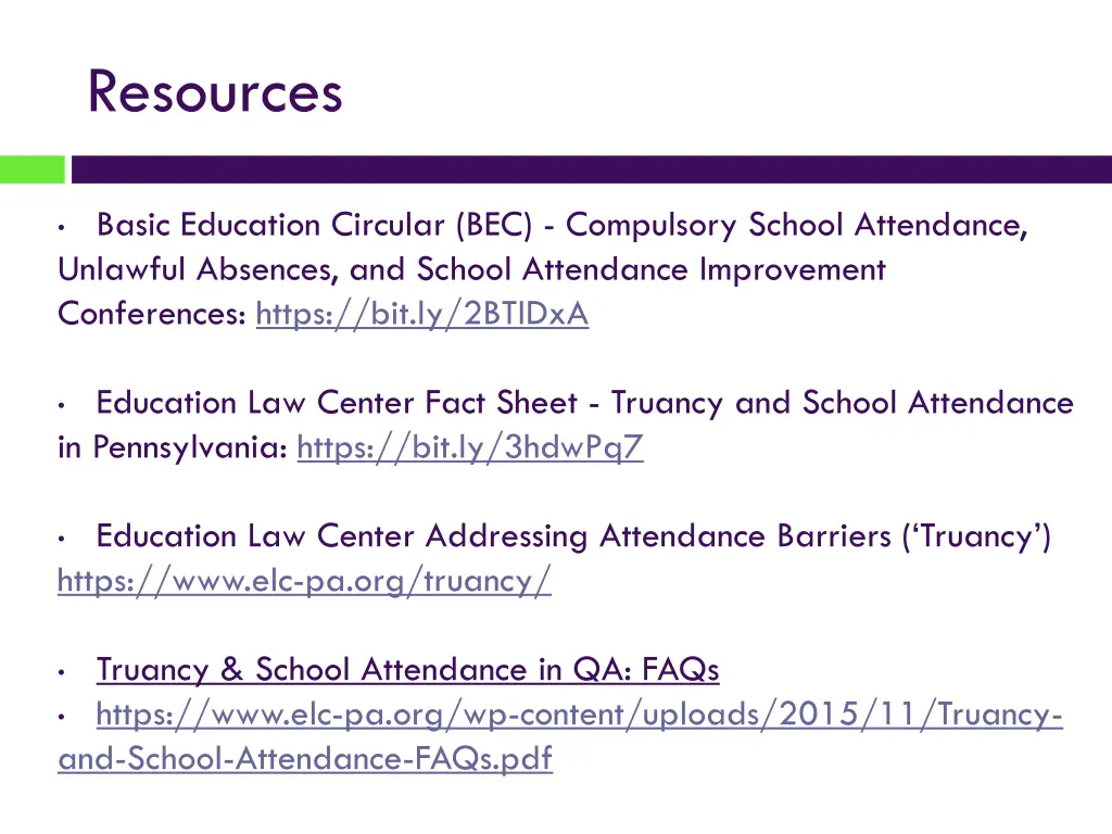 resources