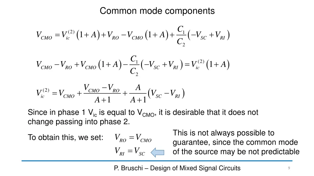 common mode components 1