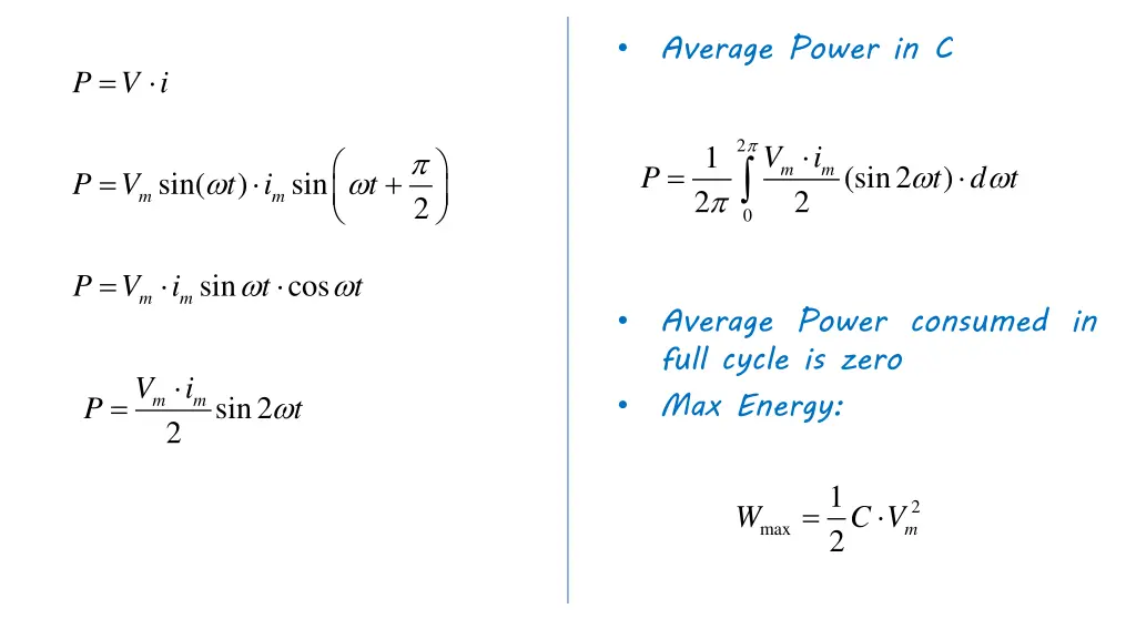 average power in c