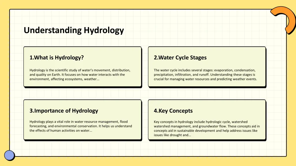 understanding hydrology 1