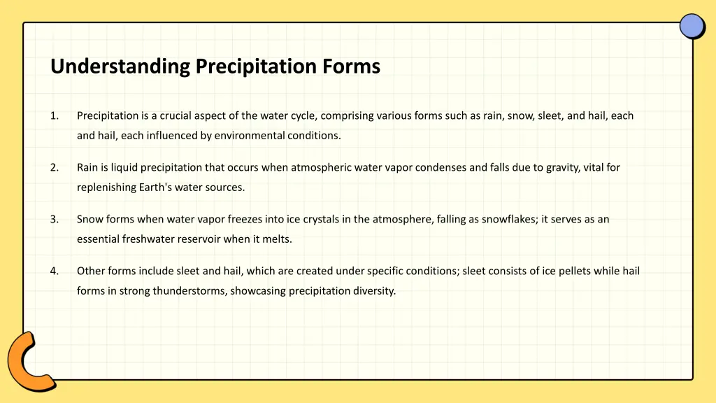 understanding precipitation forms 1