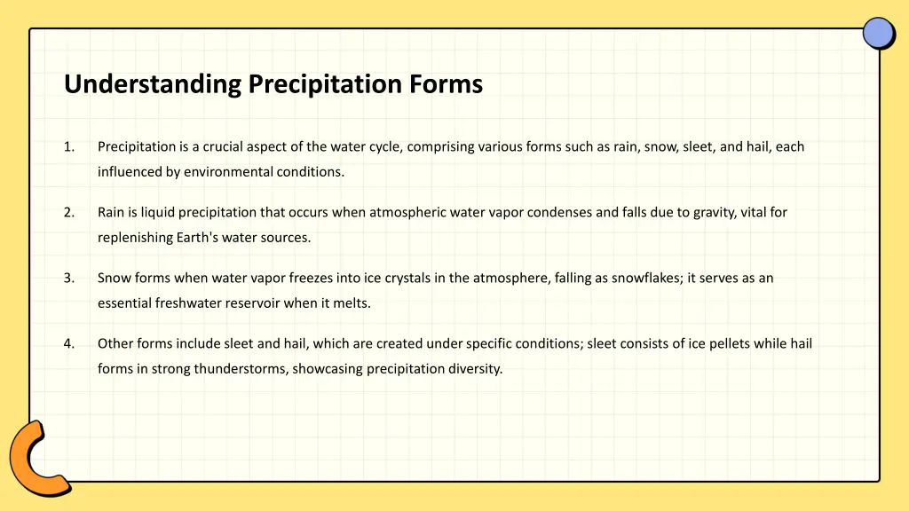 understanding precipitation forms