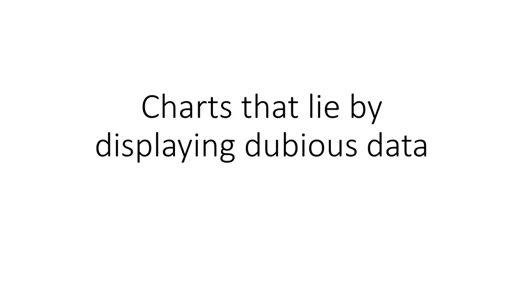 charts that lie by displaying dubious data