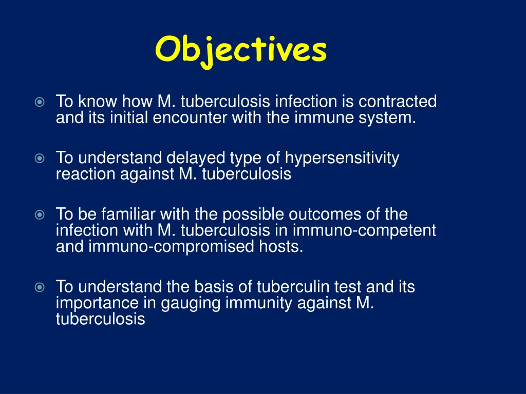 objectives