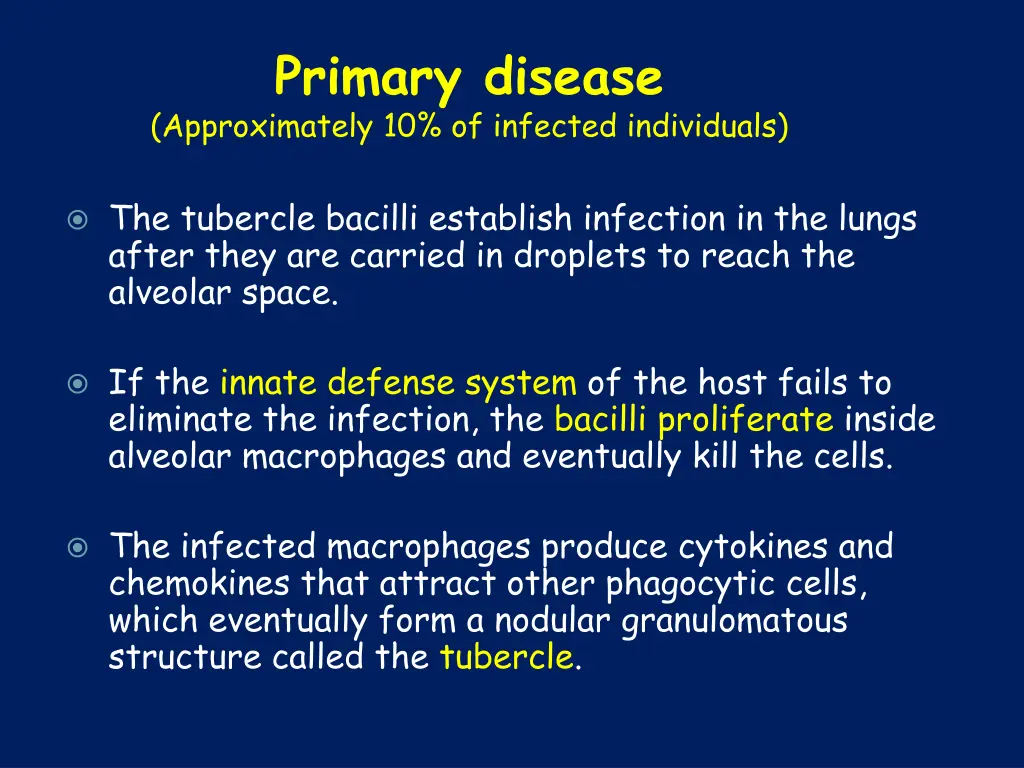 primary disease approximately 10 of infected