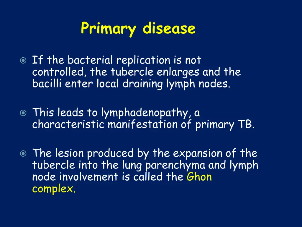 primary disease