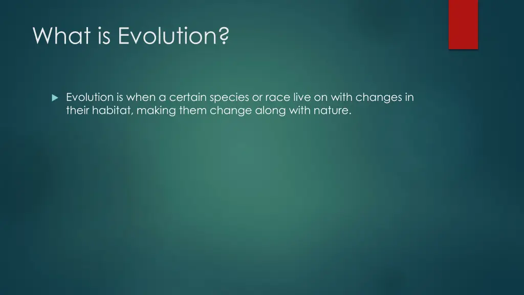 what is evolution