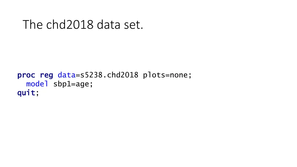 the chd2018 data set