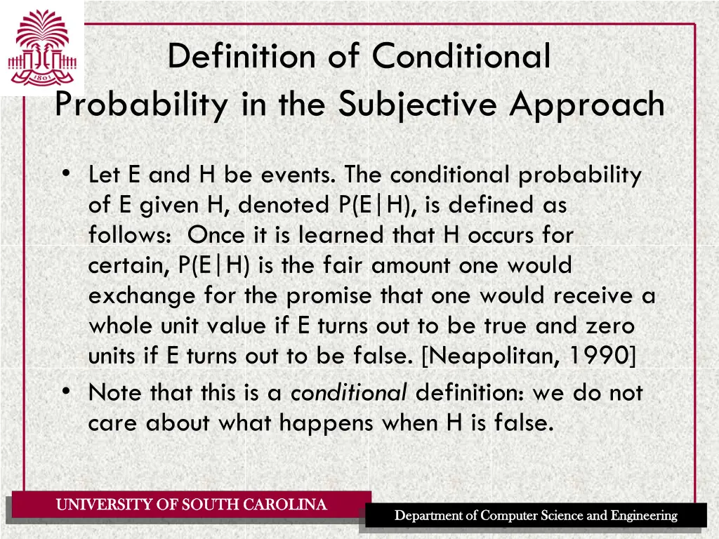 definition of conditional probability