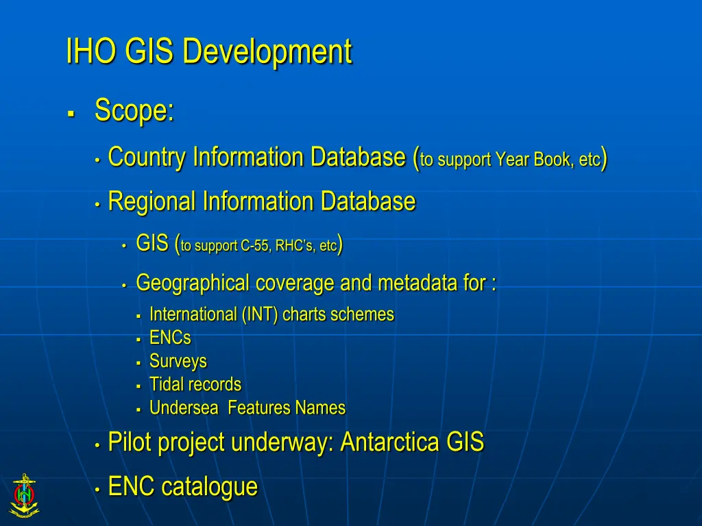 iho gis development