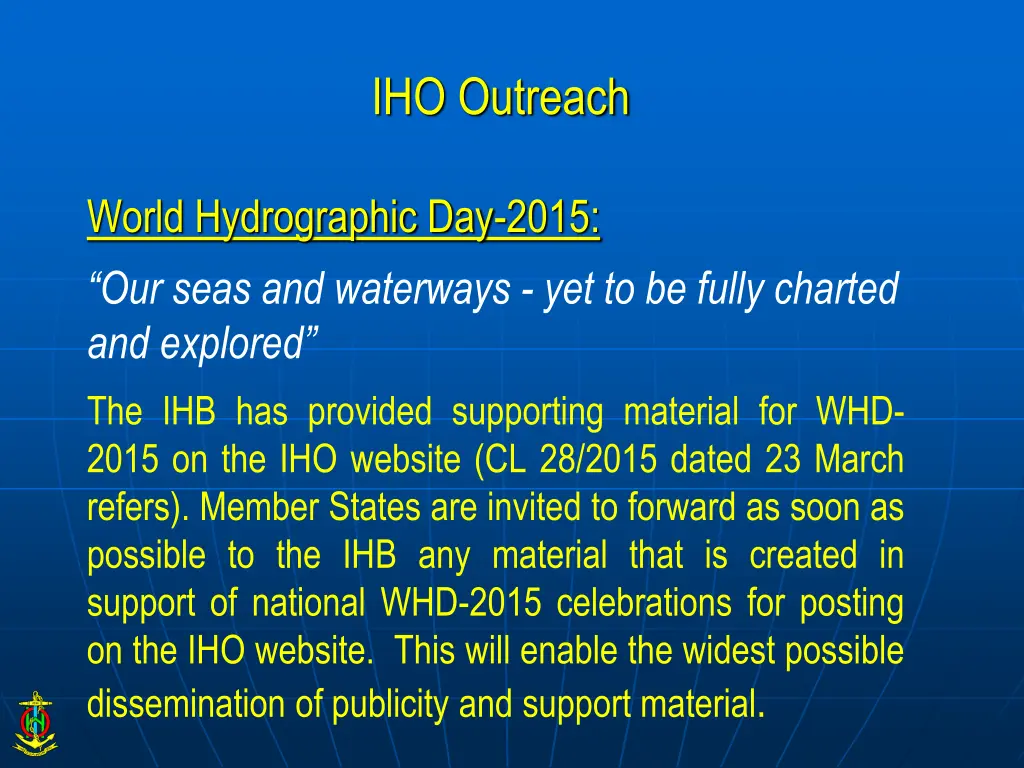 iho outreach