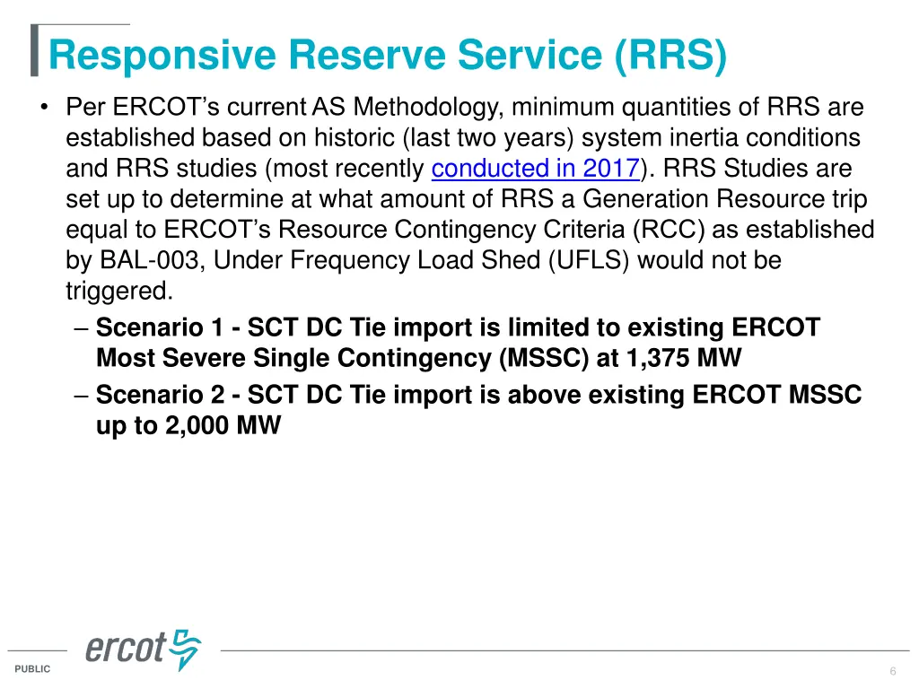 responsive reserve service rrs per ercot