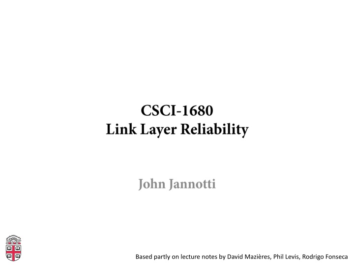 based partly on lecture notes by david mazi