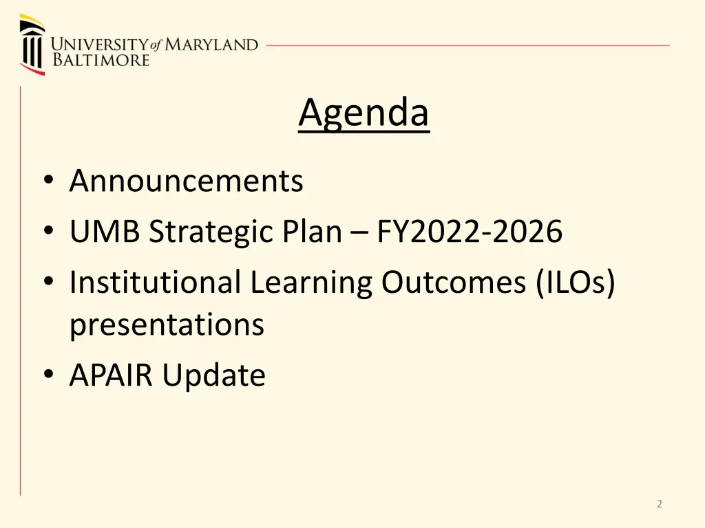 agenda