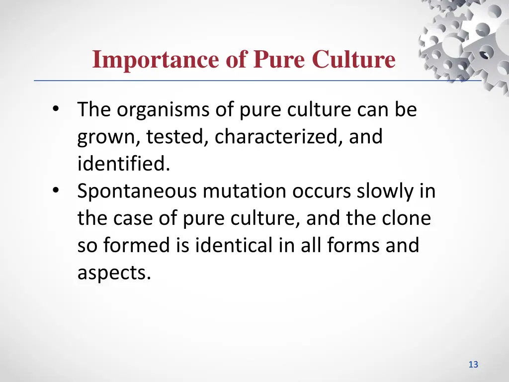 importance of pure culture 1