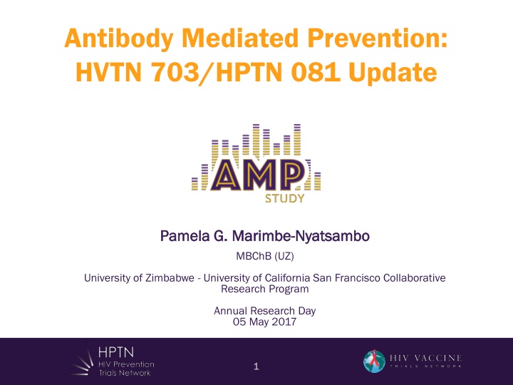 antibody mediated prevention hvtn 703 hptn