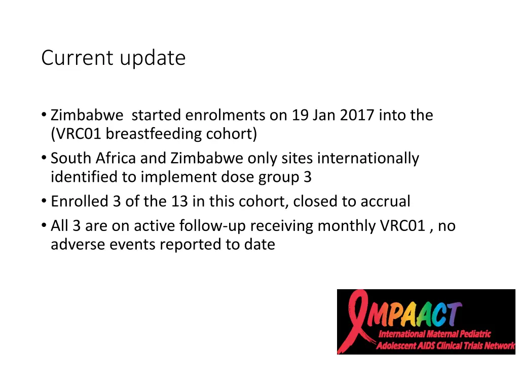current update