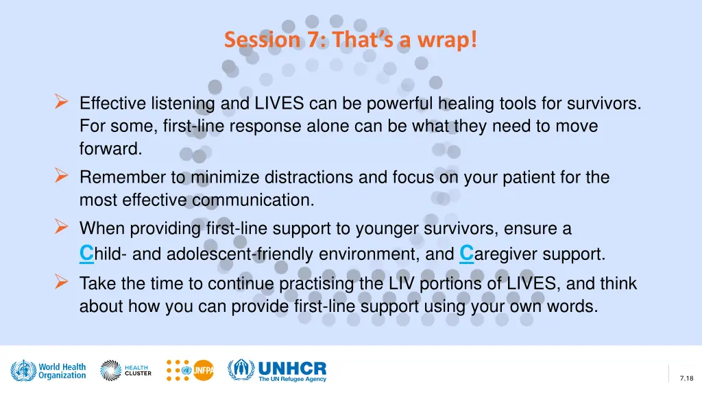 session 7 that s a wrap