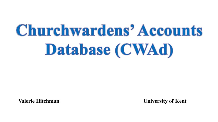 churchwardens accounts database cwad