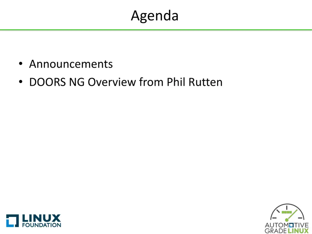 agenda