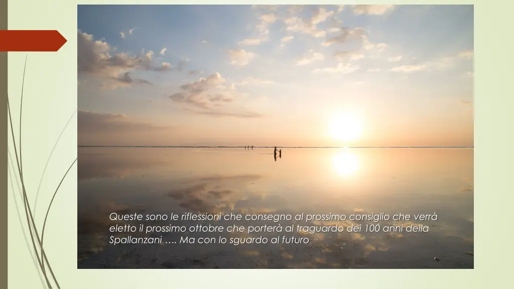 queste sono le riflessioni che consegno