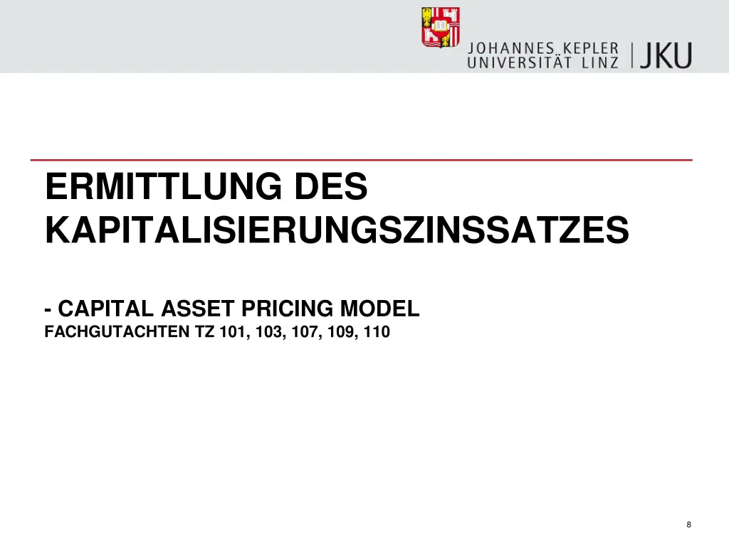 ermittlung des kapitalisierungszinssatzes