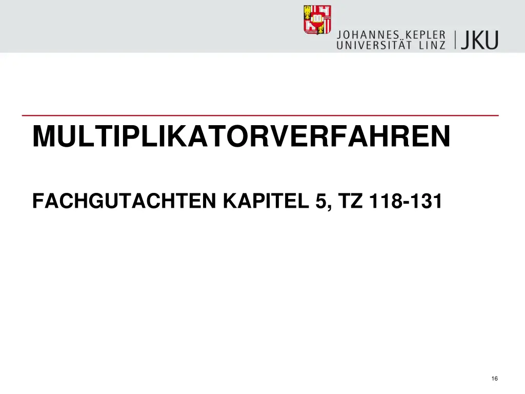 multiplikatorverfahren