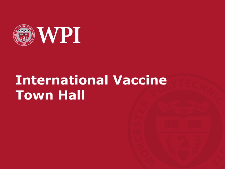 international vaccine town hall