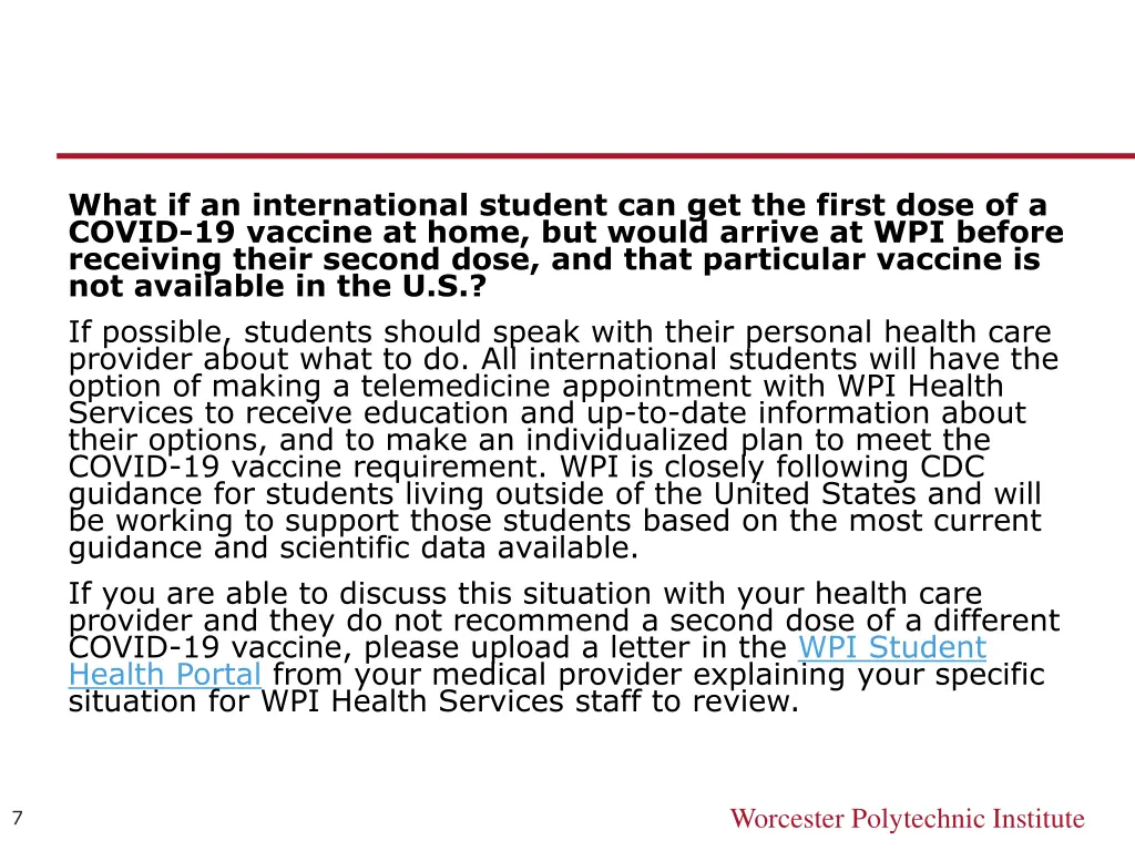 what if an international student