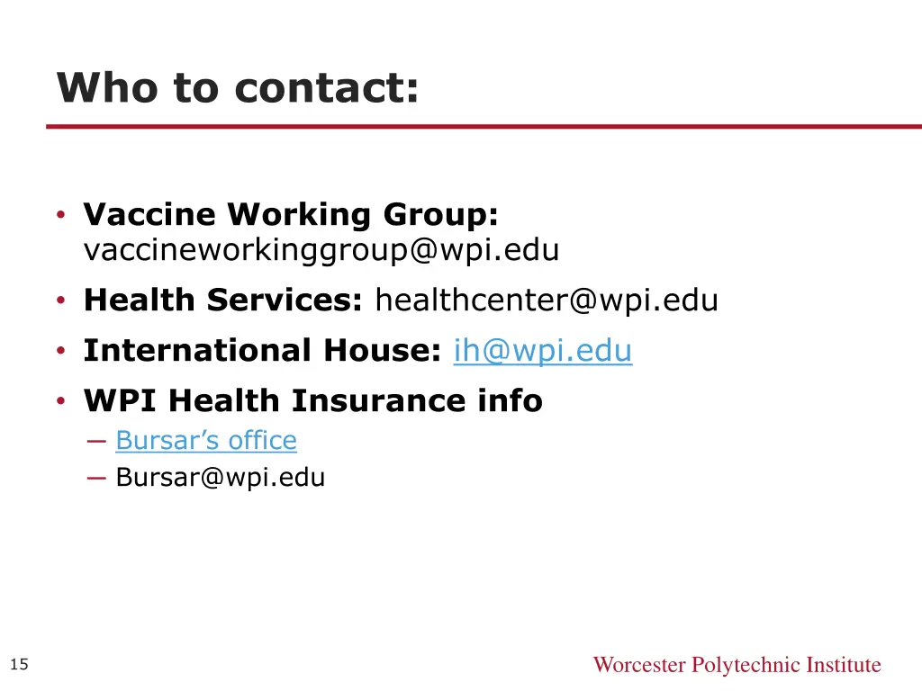 who to contact