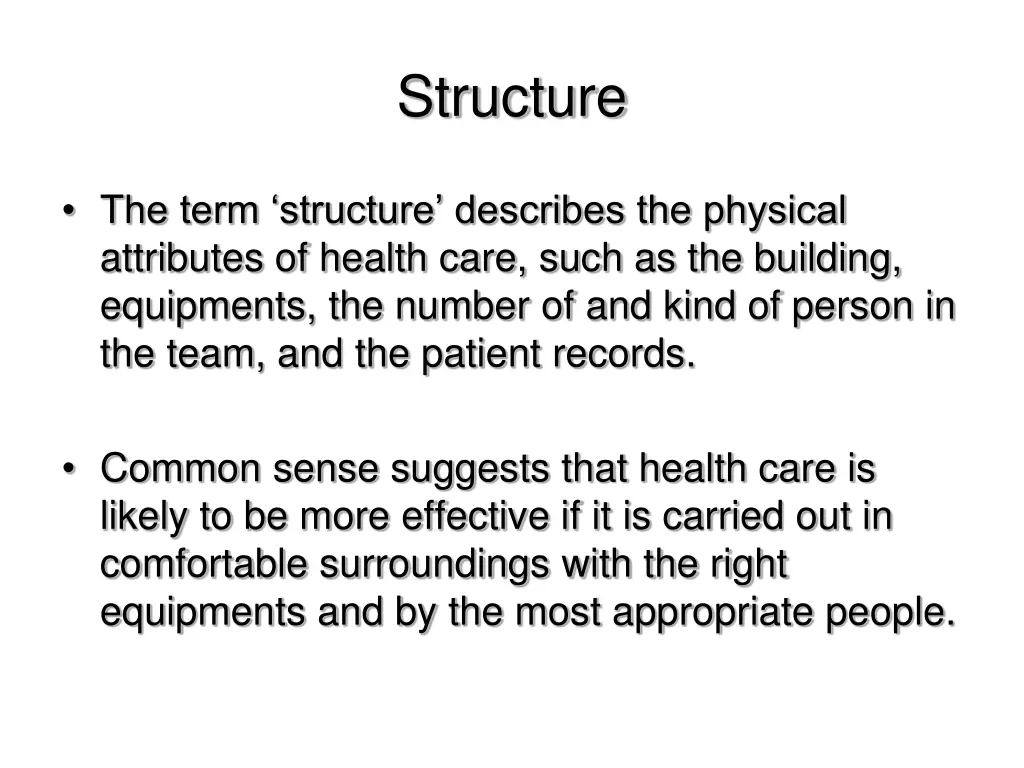 structure