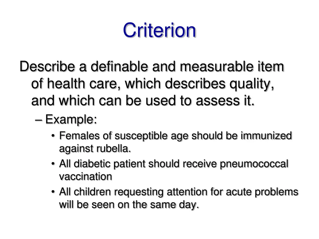 criterion
