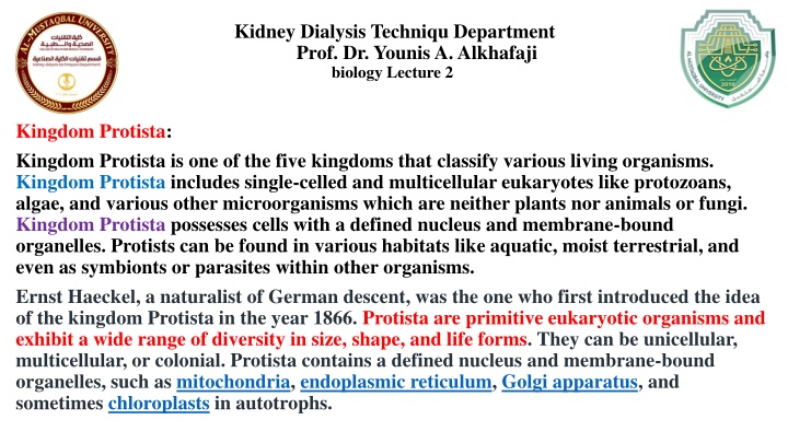 kidney dialysis techniqu department prof