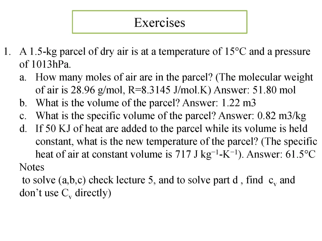 exercises 1