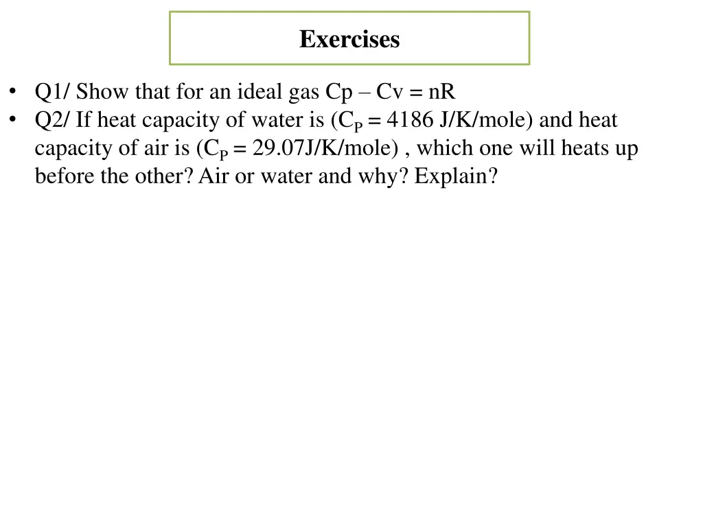 exercises
