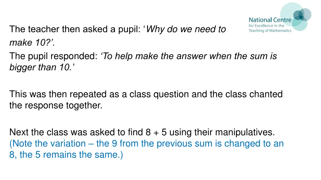 the teacher then asked a pupil why do we need