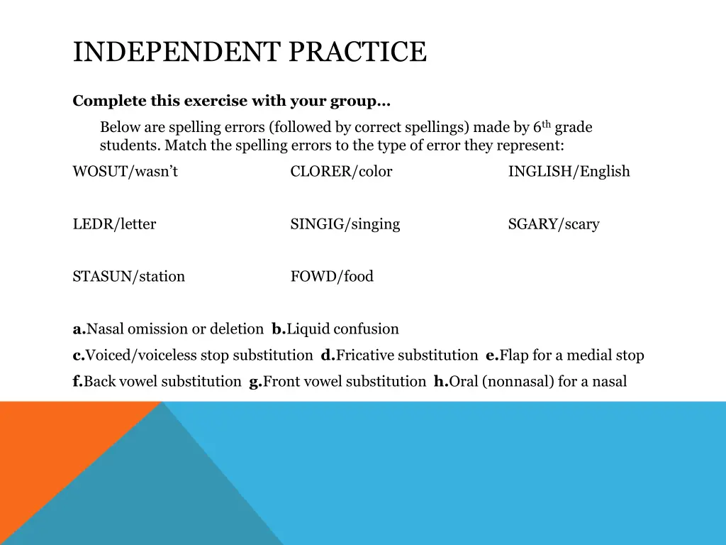 independent practice