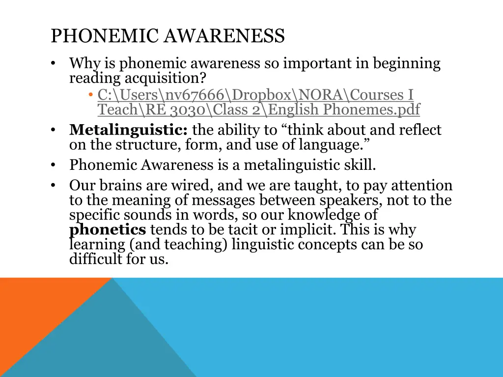 phonemic awareness why is phonemic awareness